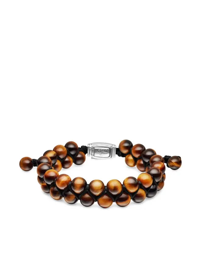 David Yurman David Yurman スターリングシルバー スピリチュアルビーズ ツーロー ウーブン ブレスレットの商品画像