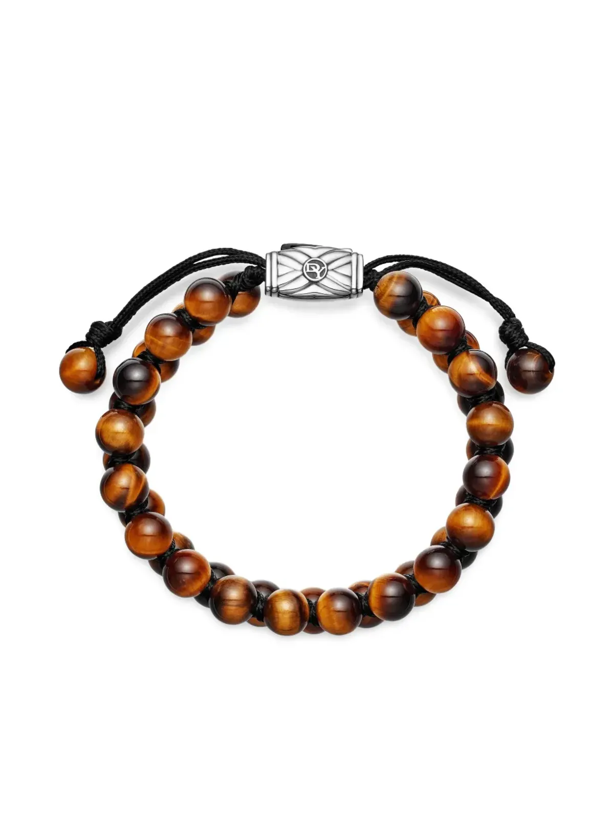 David Yurman スターリングシルバー スピリチュアルビーズ ツーロー ウーブン ブレスレット - 画像5