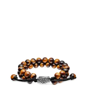 David Yurman スターリングシルバー スピリチュアルビーズ ツーロー ウーブン ブレスレット - サムネイル4