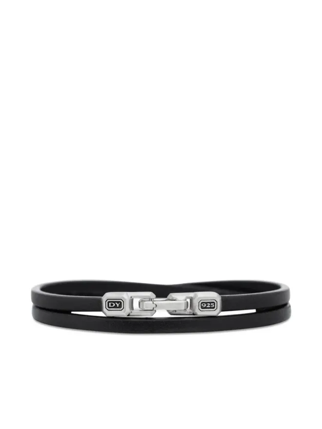 David Yurman David Yurman ストリームライン ダブルラップ レザー ブレスレットの商品画像