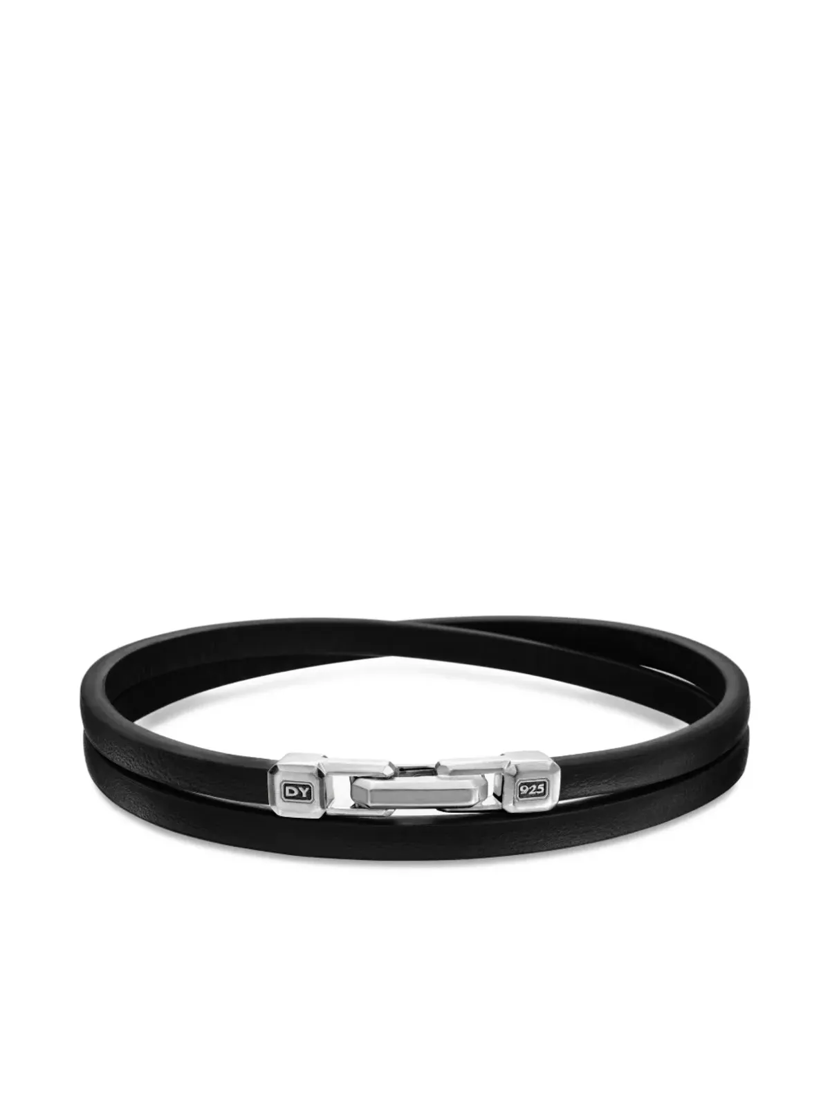 David Yurman ストリームライン ダブルラップ レザー ブレスレット - 画像5