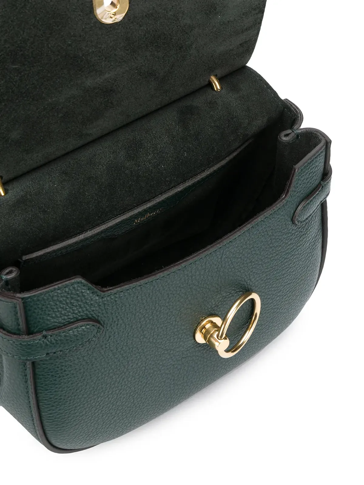 Mulberry アンバーリー ロゴ クロスボディバッグ（グリーン） - 画像5