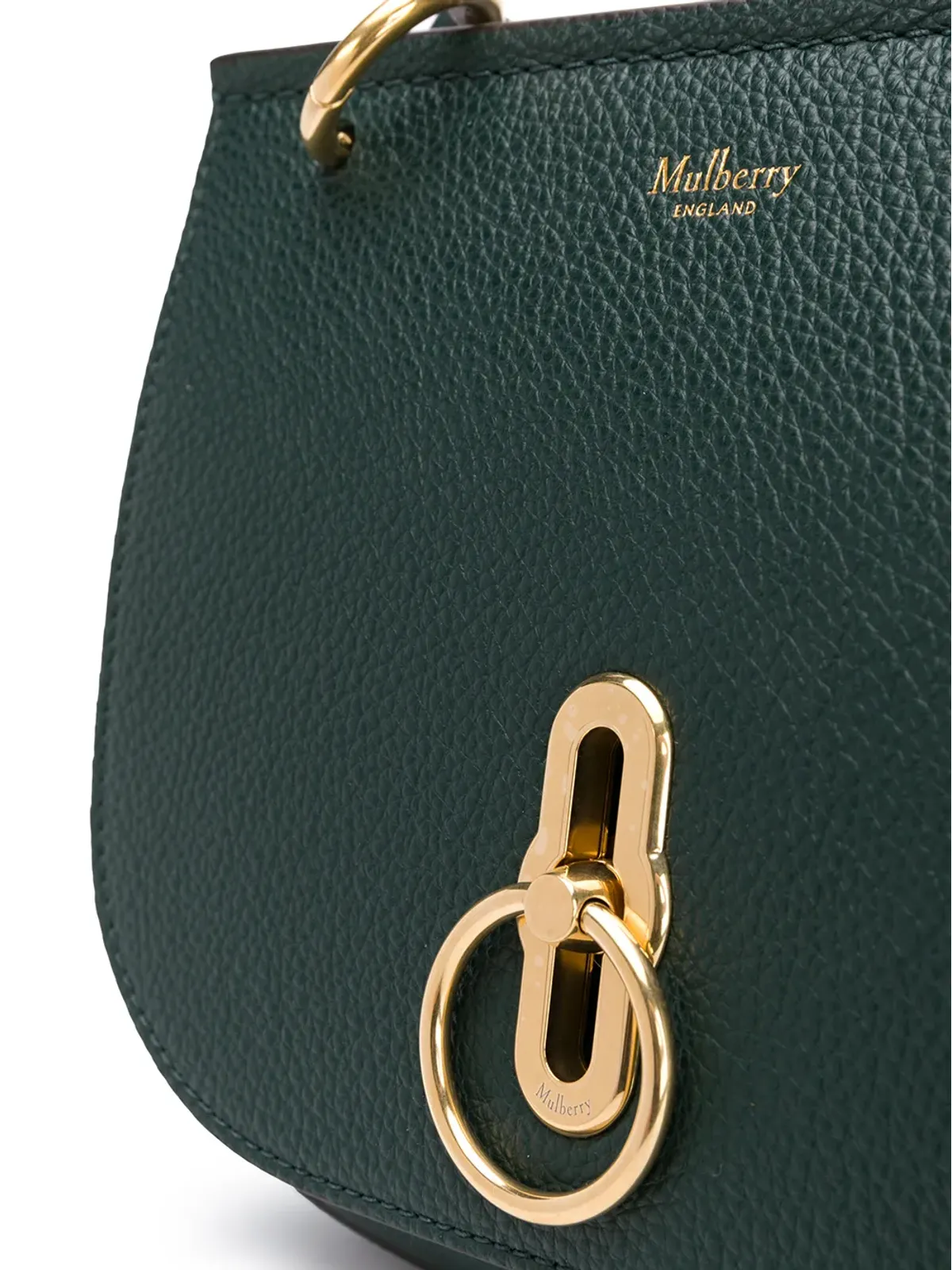Mulberry アンバーリー ロゴ クロスボディバッグ（グリーン） - 画像4