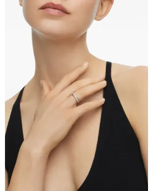David Yurman スターリングシルバー クロスオーバー ダイヤモンド リング - サムネイル2