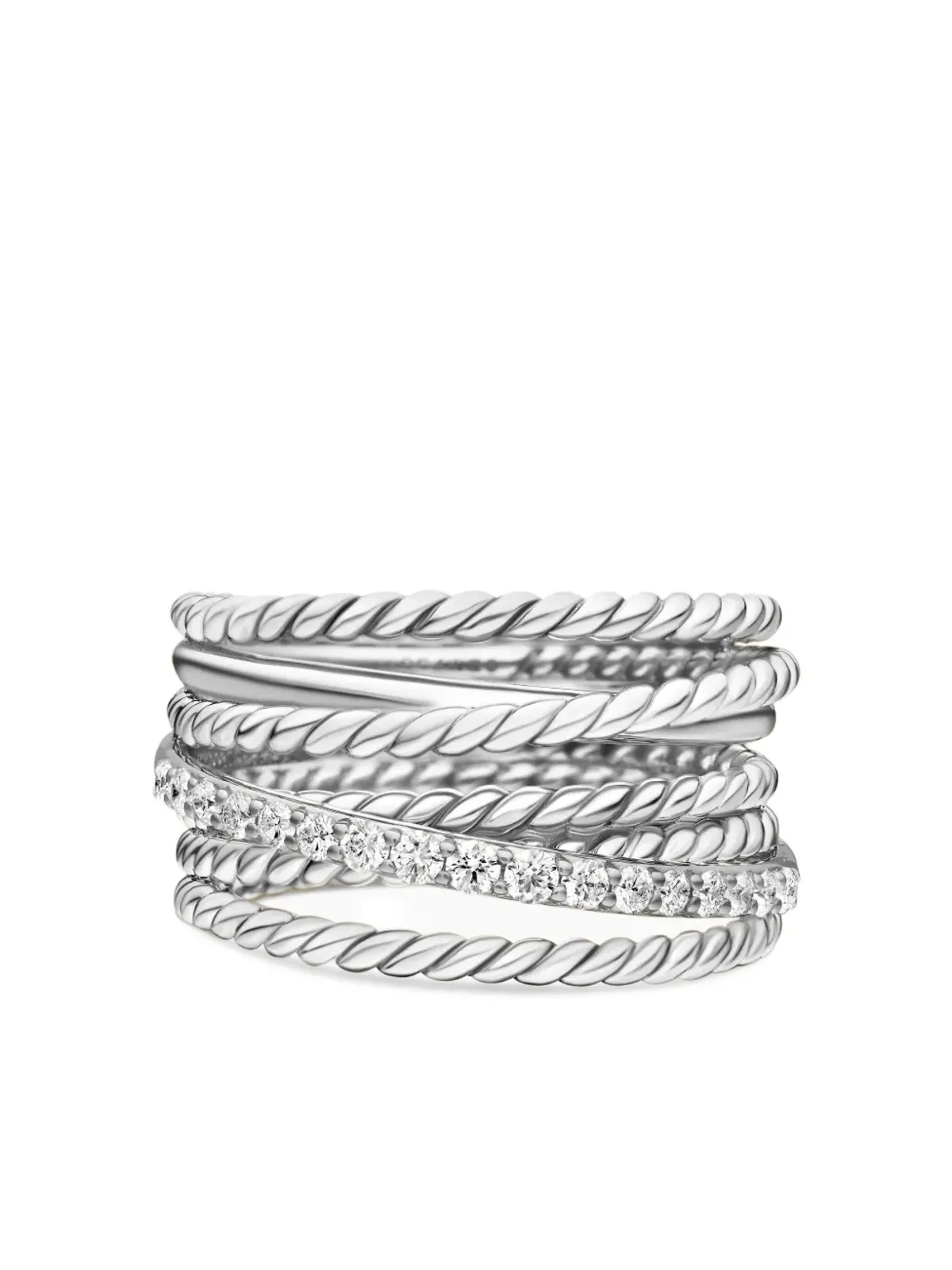 David Yurman クロスオーバー ダイヤモンド リング - 画像5