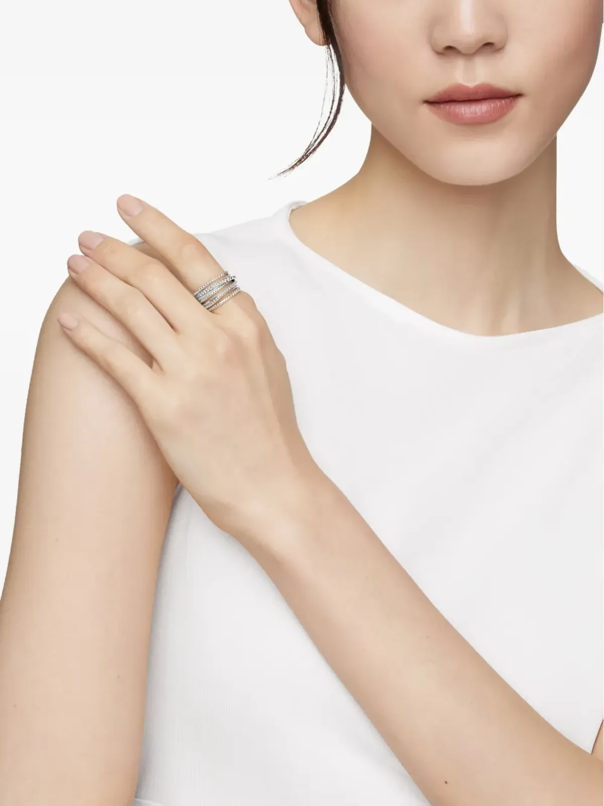 David Yurman クロスオーバー ダイヤモンド リング - 画像2