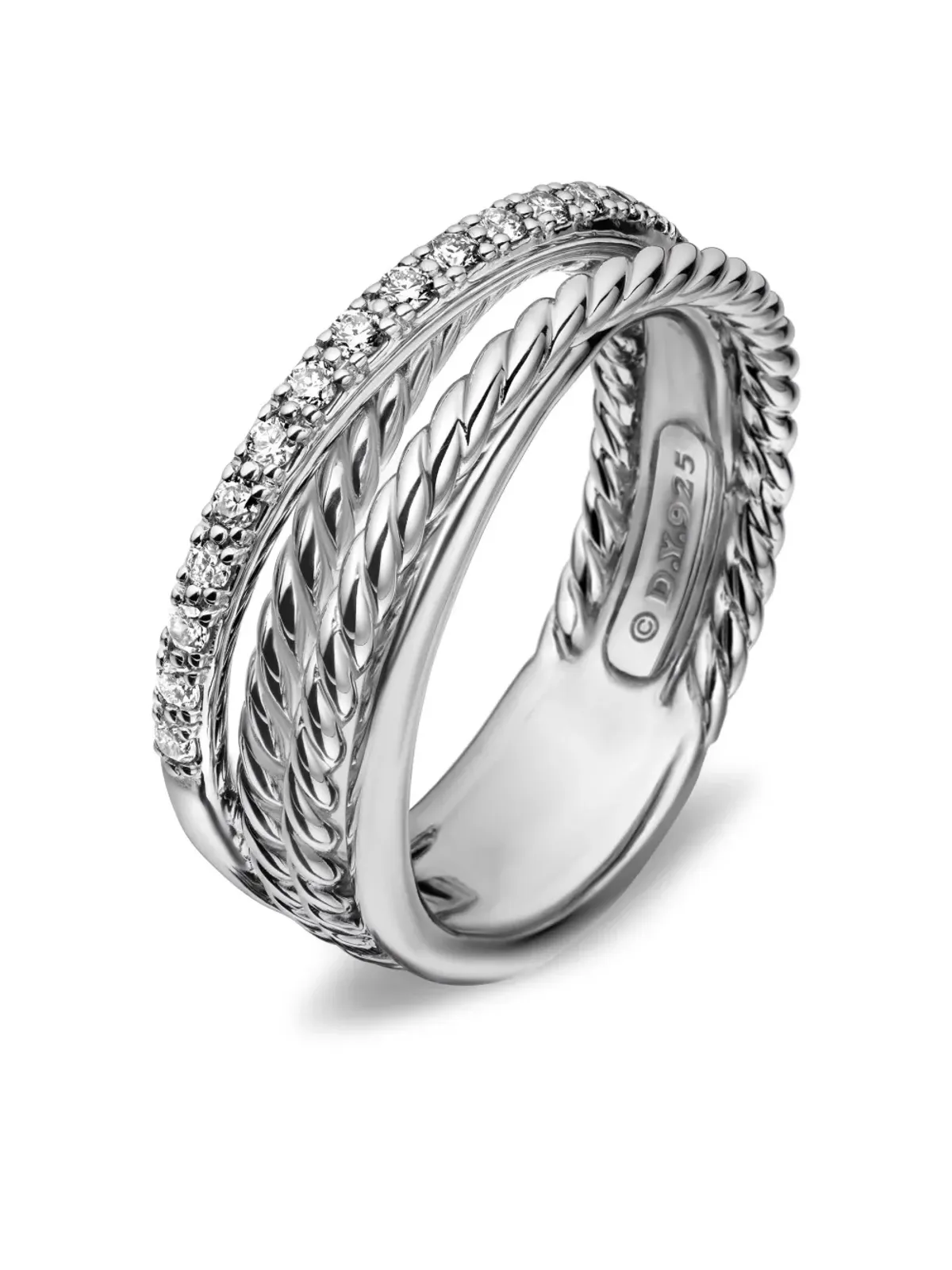 David Yurman クロスオーバー バンド リング - 画像4