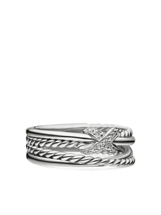 David Yurman David Yurman Xクロスオーバー ダイヤモンド バンドリングの商品画像