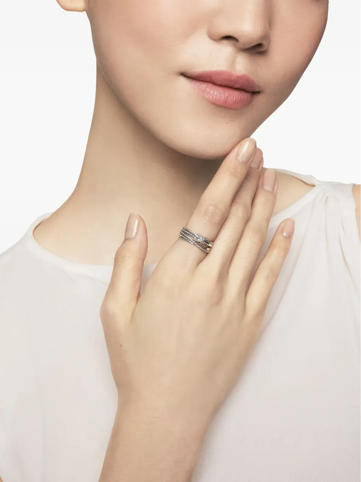 David Yurman Xクロスオーバー ダイヤモンド バンドリング - 画像3