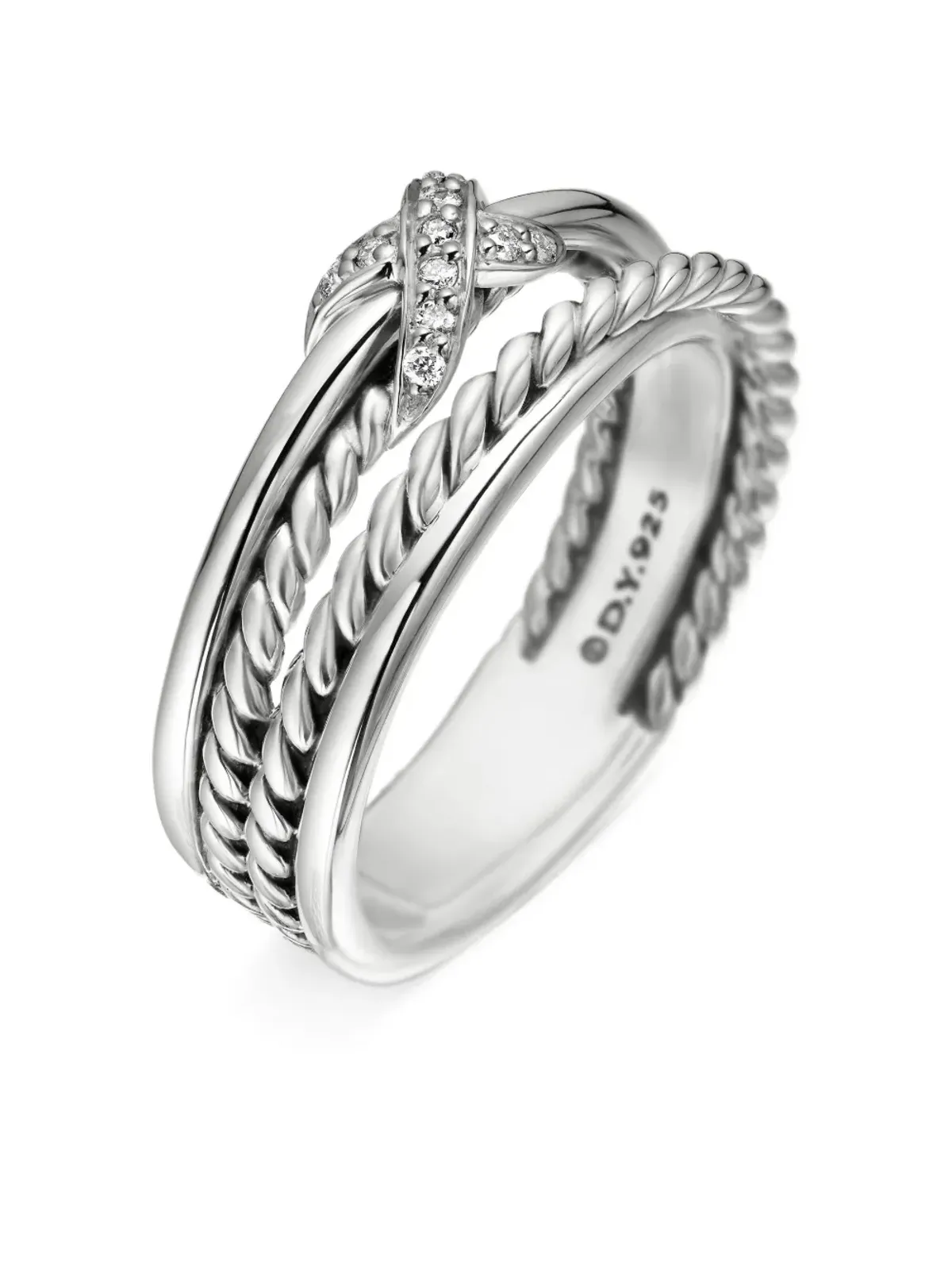 David Yurman Xクロスオーバー ダイヤモンド バンドリング - 画像4
