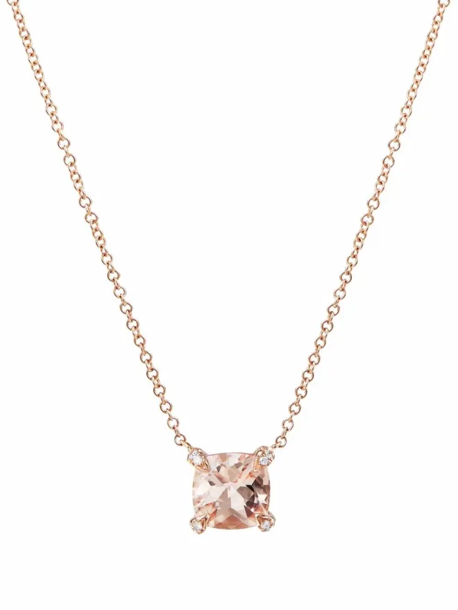 David Yurman David Yurman ミニ チャテレーヌ ネックレス - ピンクの商品画像