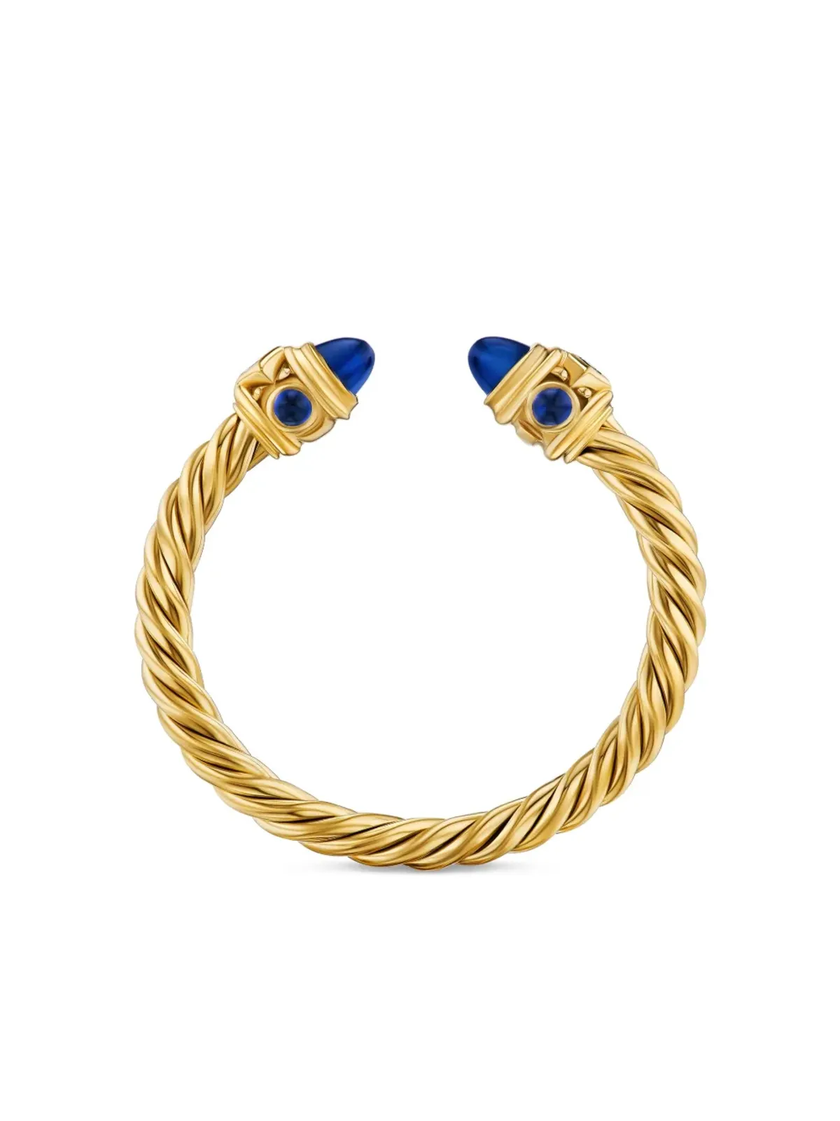 David Yurman 18K イエローゴールド ルネサンス サファイア リング - 画像5