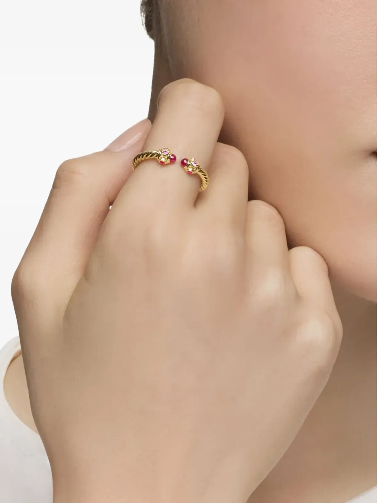 David Yurman 18kt イエローゴールド ルネサンス ルビー リング - 画像3