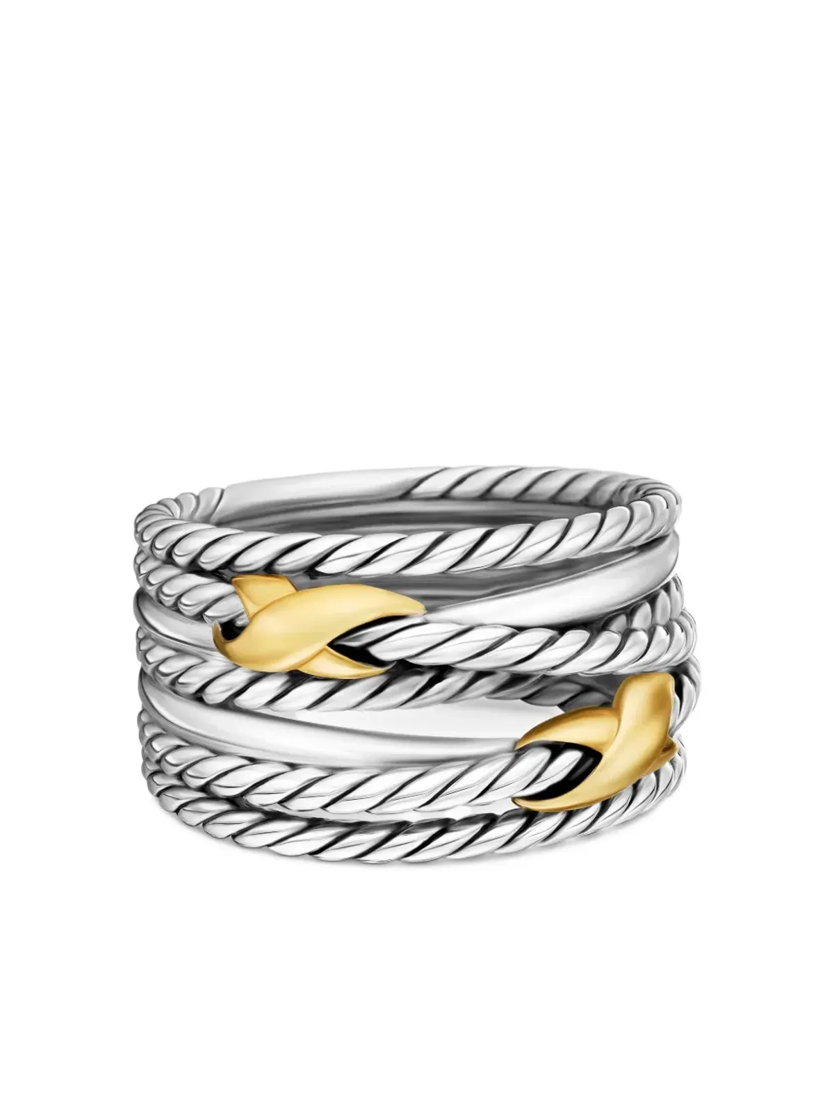 David Yurman ダブルXクロスオーバーリング - 画像1