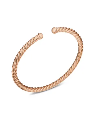 David Yurman 18kt ローズゴールド モダン・ケーブルスパイラ ブレスレット - サムネイル4