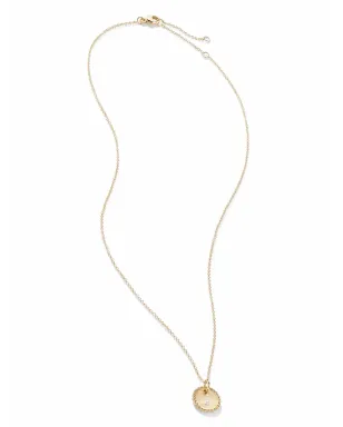 David Yurman 18kt イエローゴールド J イニシャル チャーム ダイヤモンド ネックレス - サムネイル2