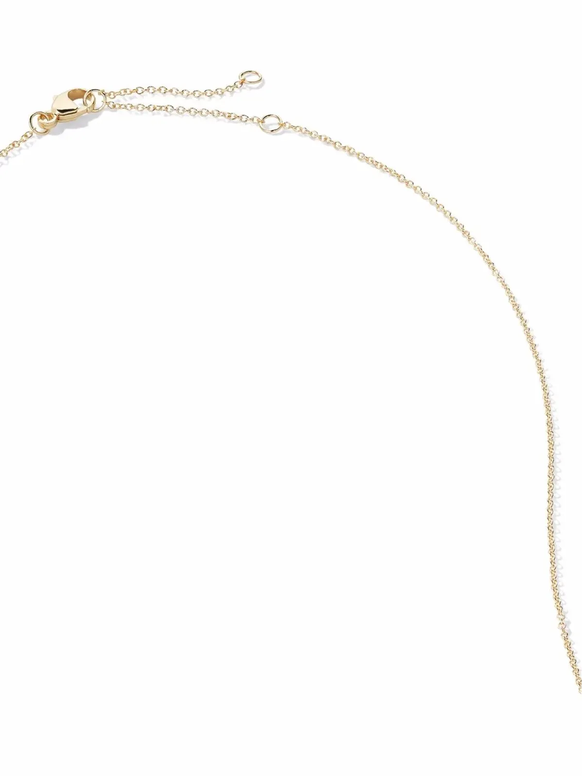 David Yurman 18K イエローゴールド K イニシャル チャーム ダイヤモンド ネックレス - 画像3