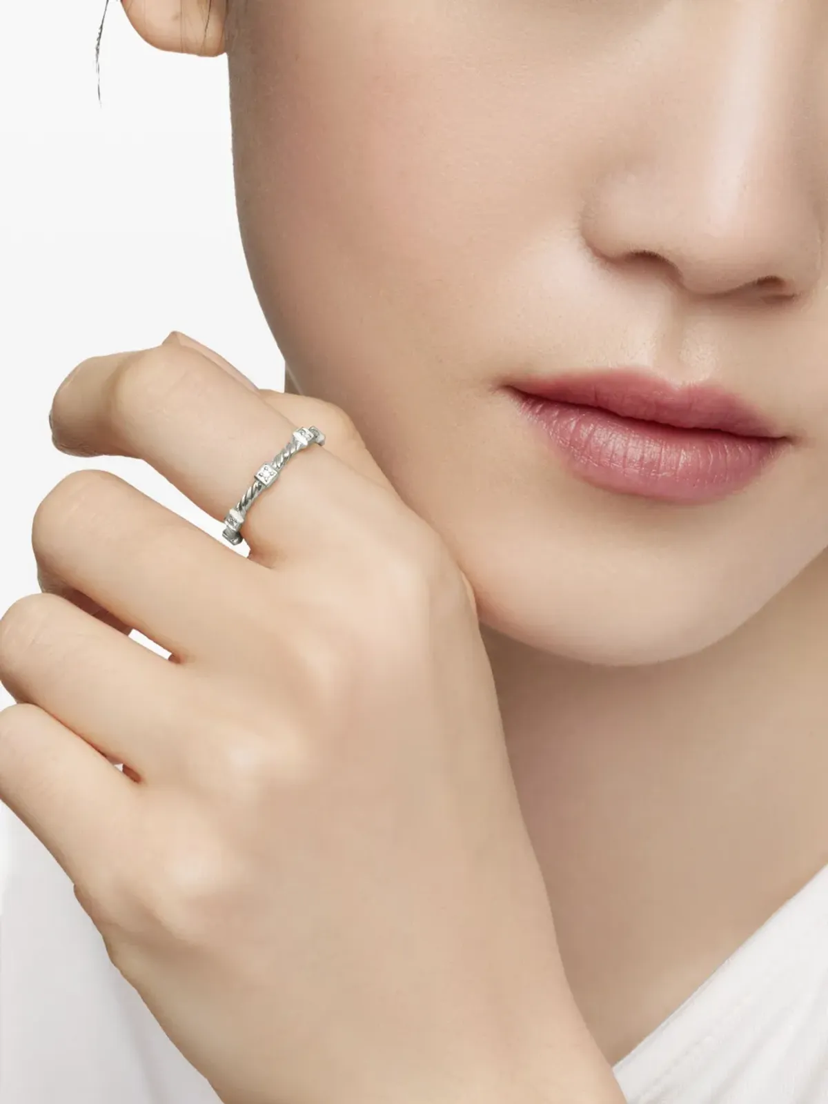 David Yurman Cable Collectibles ダイヤモンド・スタックリング - 画像3