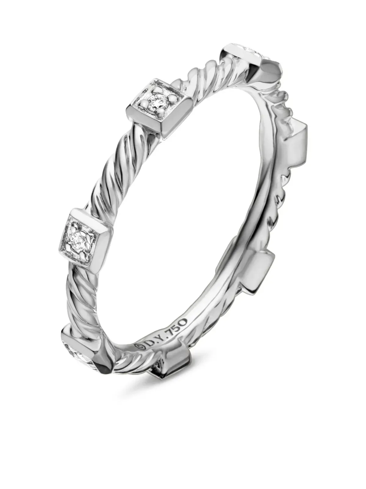 David Yurman Cable Collectibles ダイヤモンド・スタックリング - 画像4