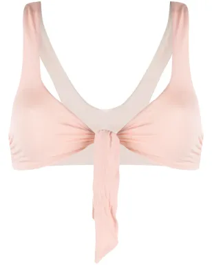 Stella McCartney タイフロントビキニトップ - ニュートラルカラー - サムネイル1