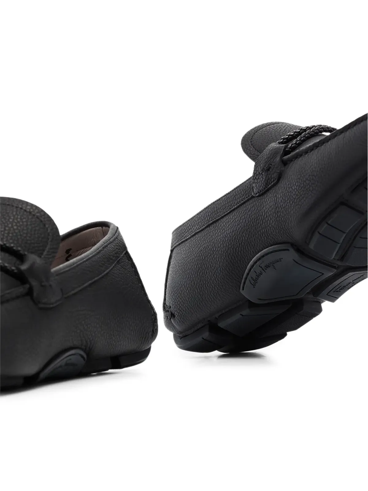 Ferragamo フロント4 レザー ローファー - ブラック - 画像2