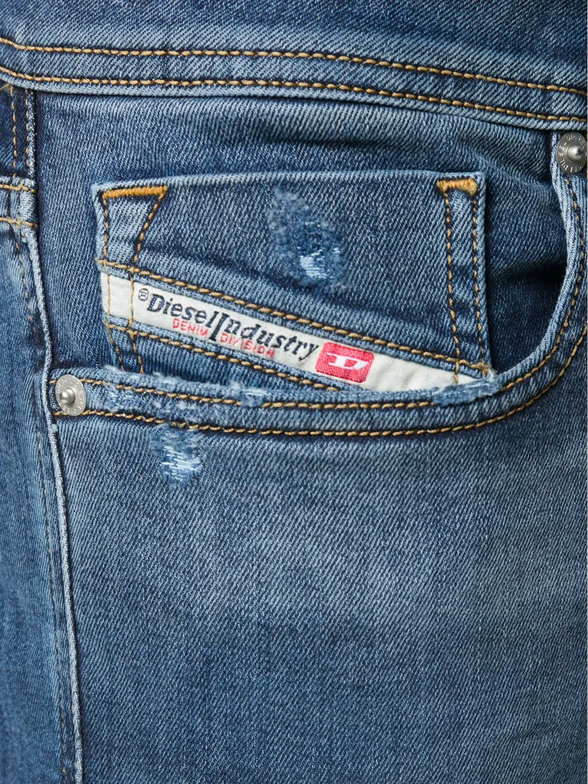 Diesel ディストレスド・スリムフィットジーンズ - 画像5