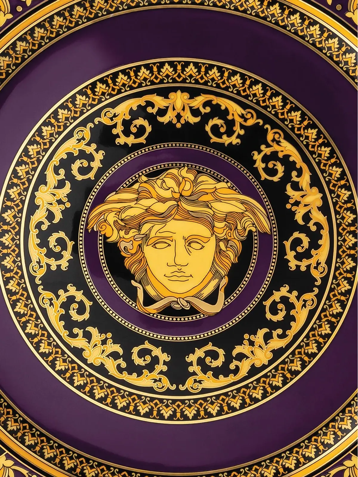 Versace x Versace メデューサ サービスプレート - Purple - 画像4