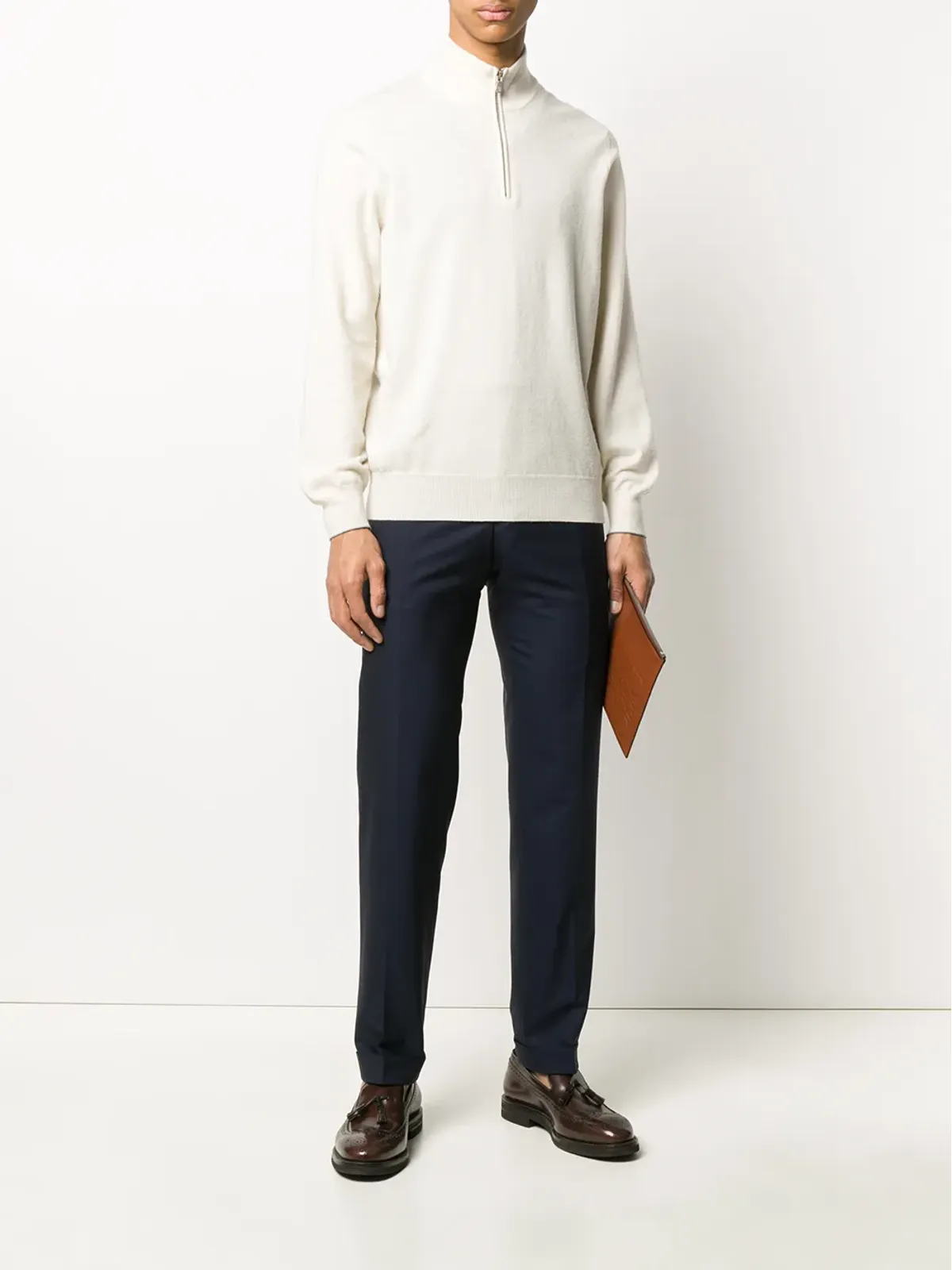 Canali スリム テーラードパンツ - 画像2