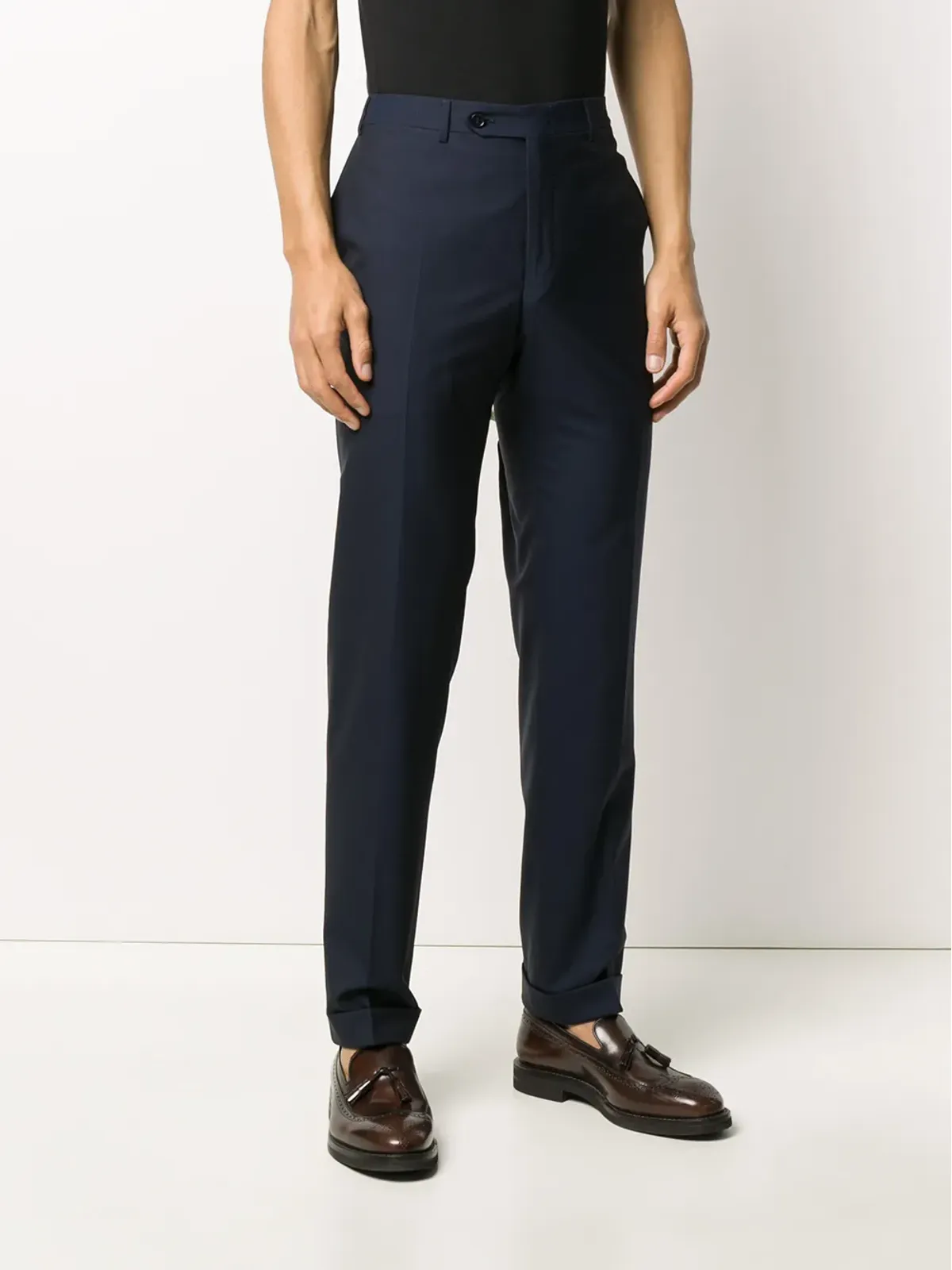 Canali スリム テーラードパンツ - 画像3