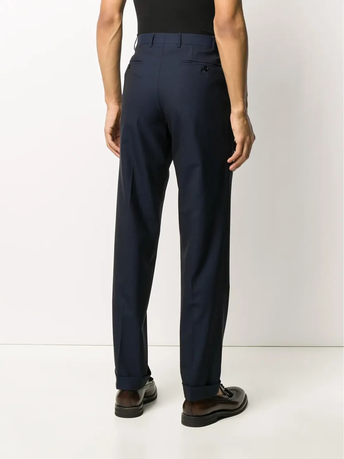 Canali スリム テーラードパンツ - 画像4