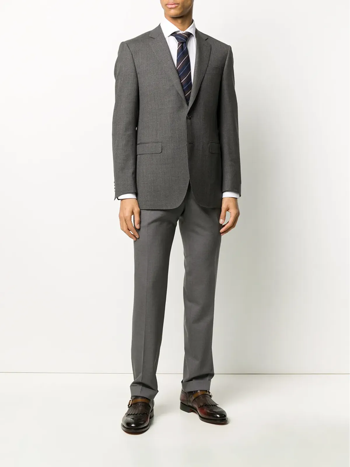 Canali ストレートフィット テーラードパンツ - 画像2