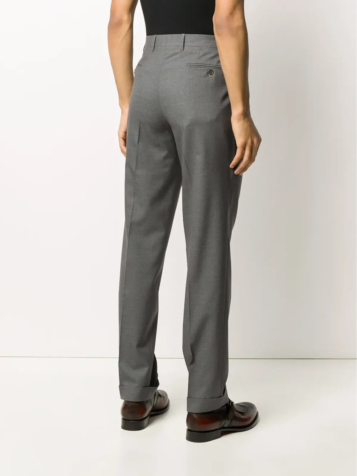 Canali ストレートフィット テーラードパンツ - 画像4