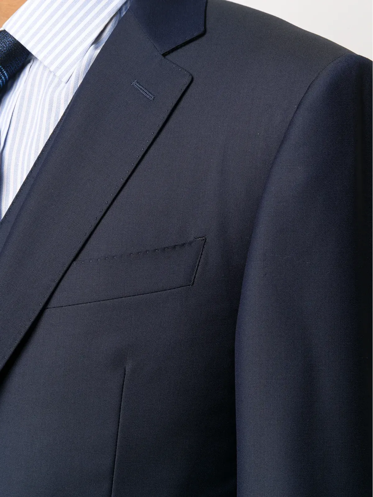 Canali 長袖スーツ - ブルー - 画像5