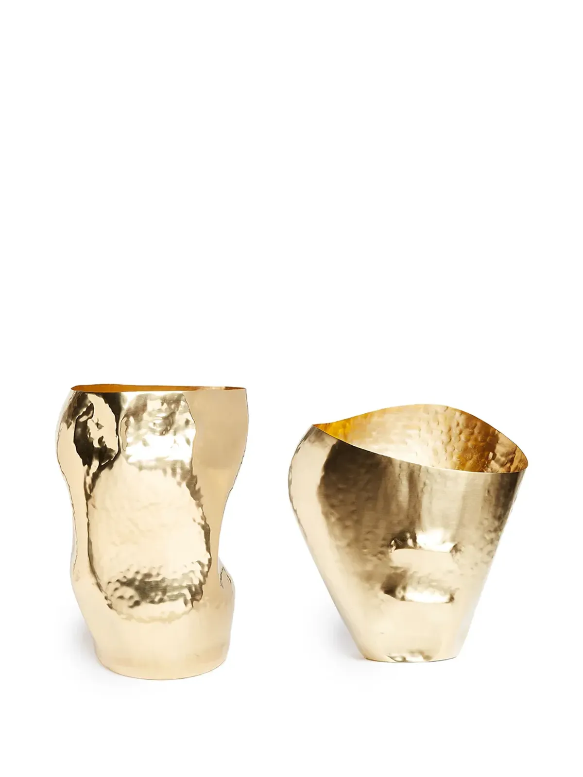 Tom Dixon ハンマード Bash Vase - ゴールド - 画像4