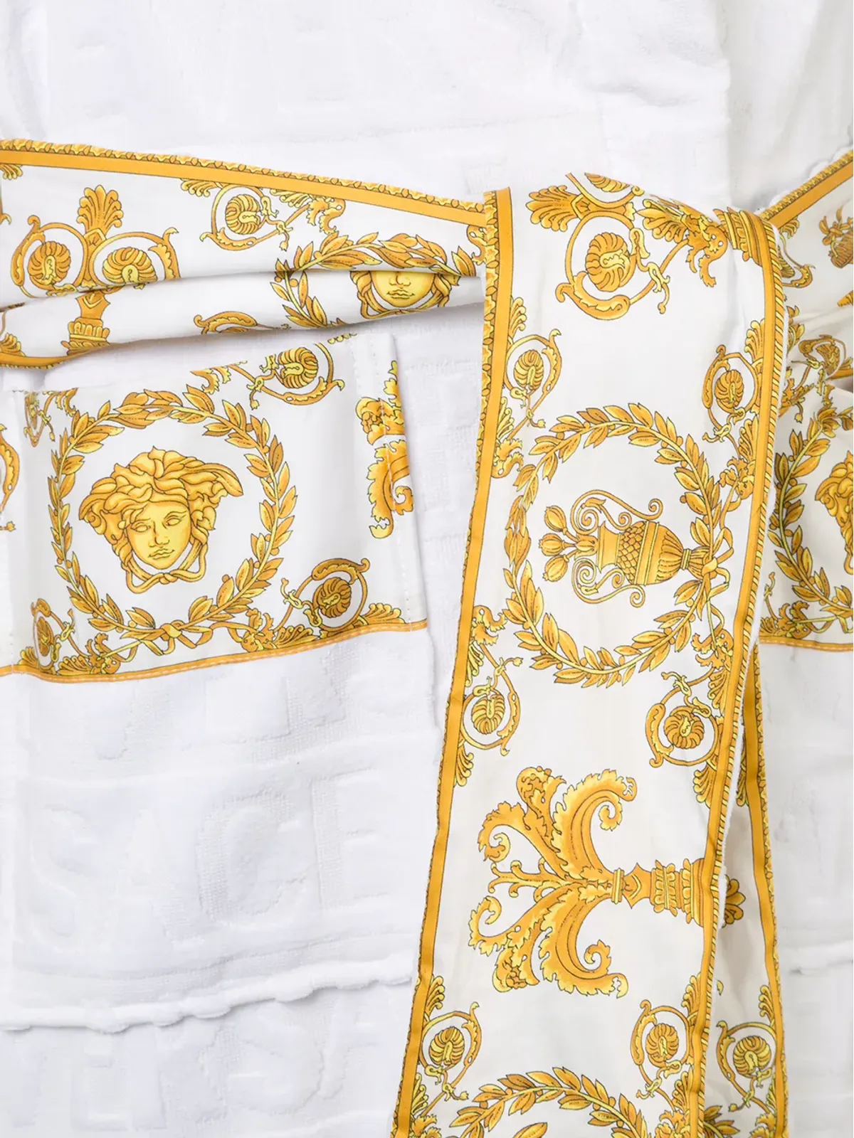 Versace I Love Baroque バスローブ - White - 画像3