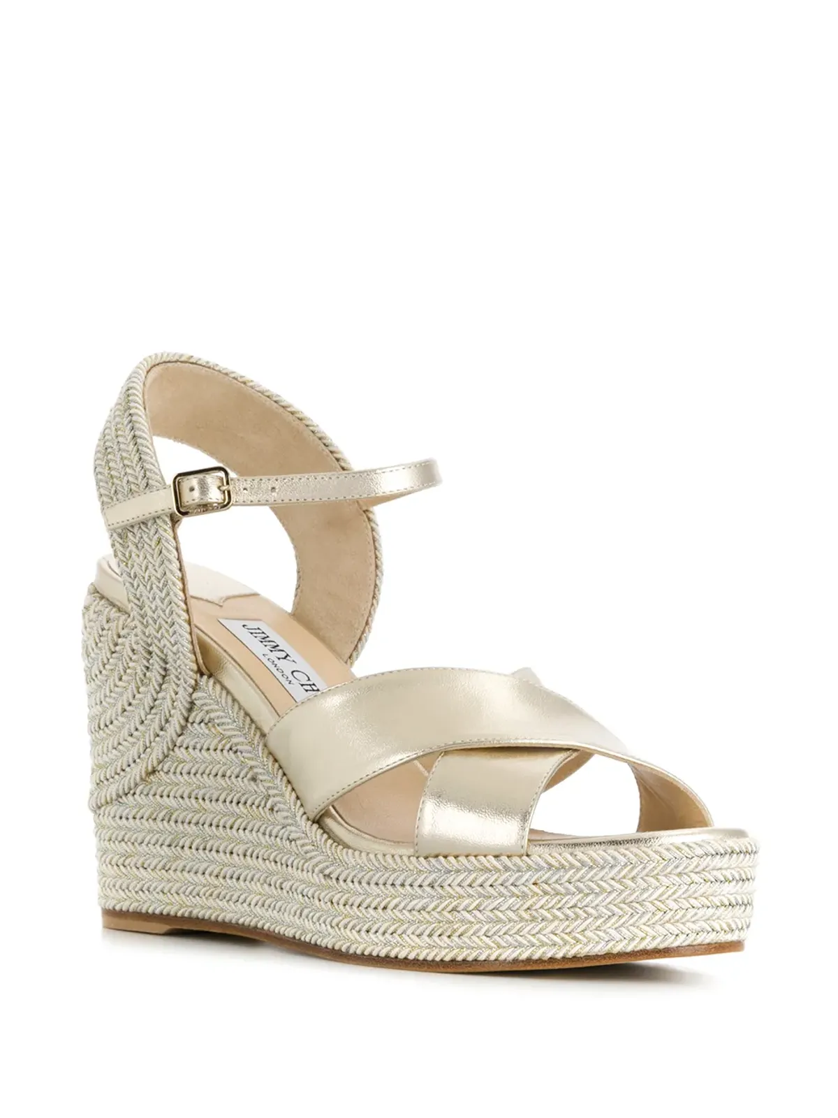 Jimmy Choo デルレナ 100mm エスパドリーユ ゴールド - 画像2