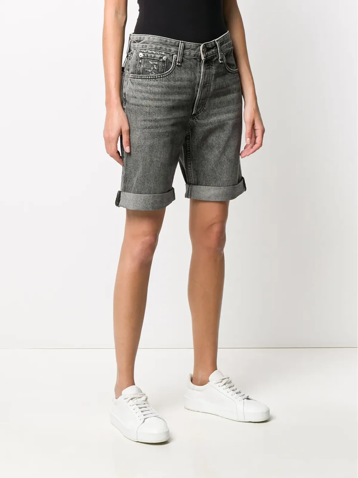 rag & bone ボーイフレンドデニムショーツ - 画像3