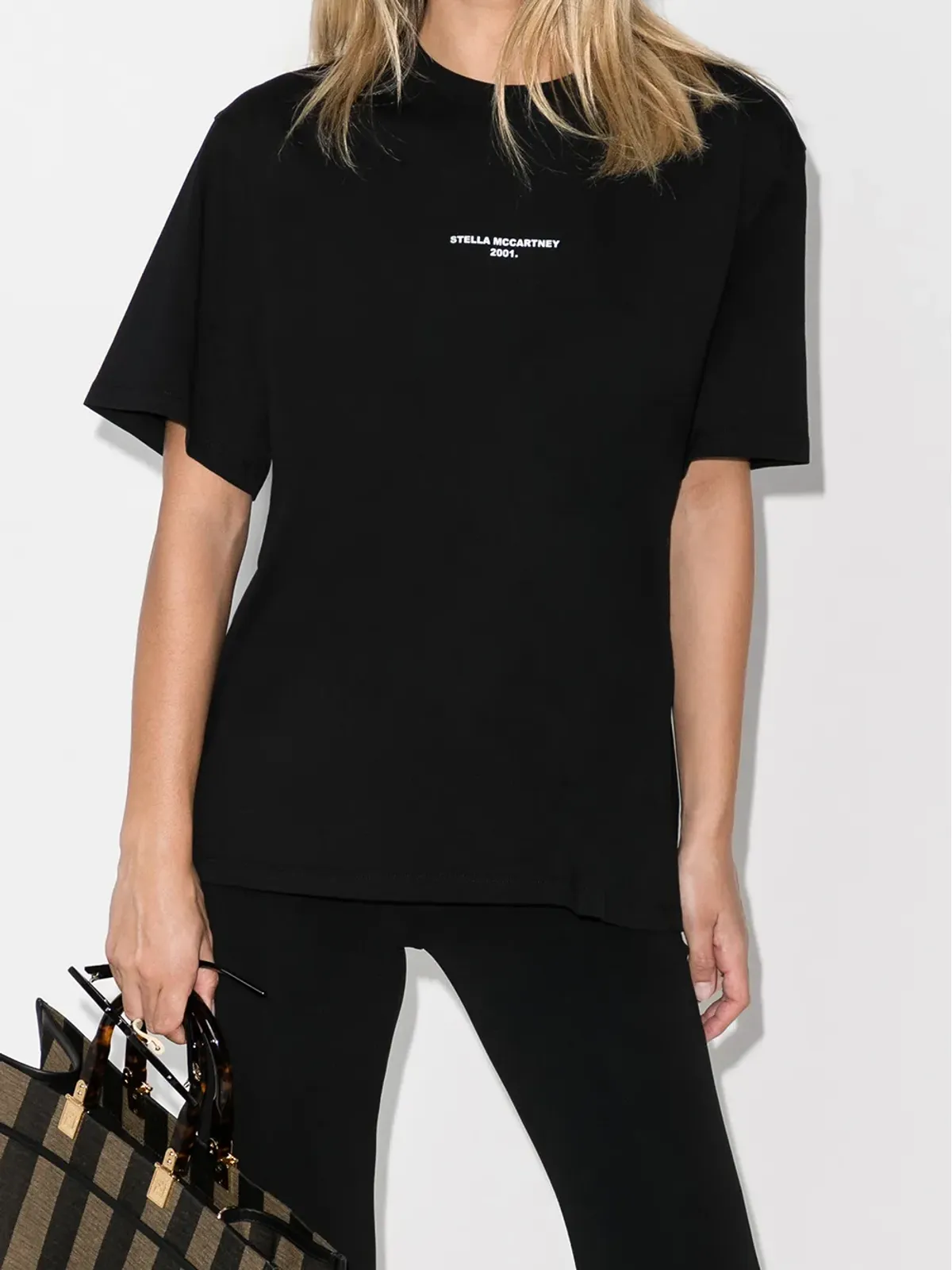 Stella McCartney ロゴプリント半袖Tシャツ - Black - 画像2