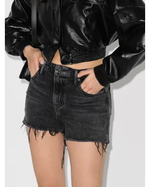 Alexander Wang ローヘムデニムショーツ ブラック - サムネイル2
