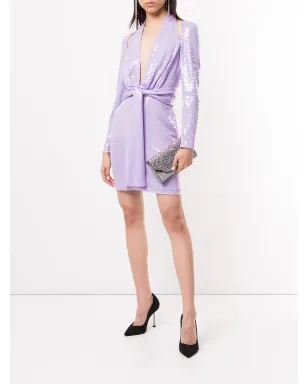 TOM FORD スパンコール タイウエスト ドレス - サムネイル2