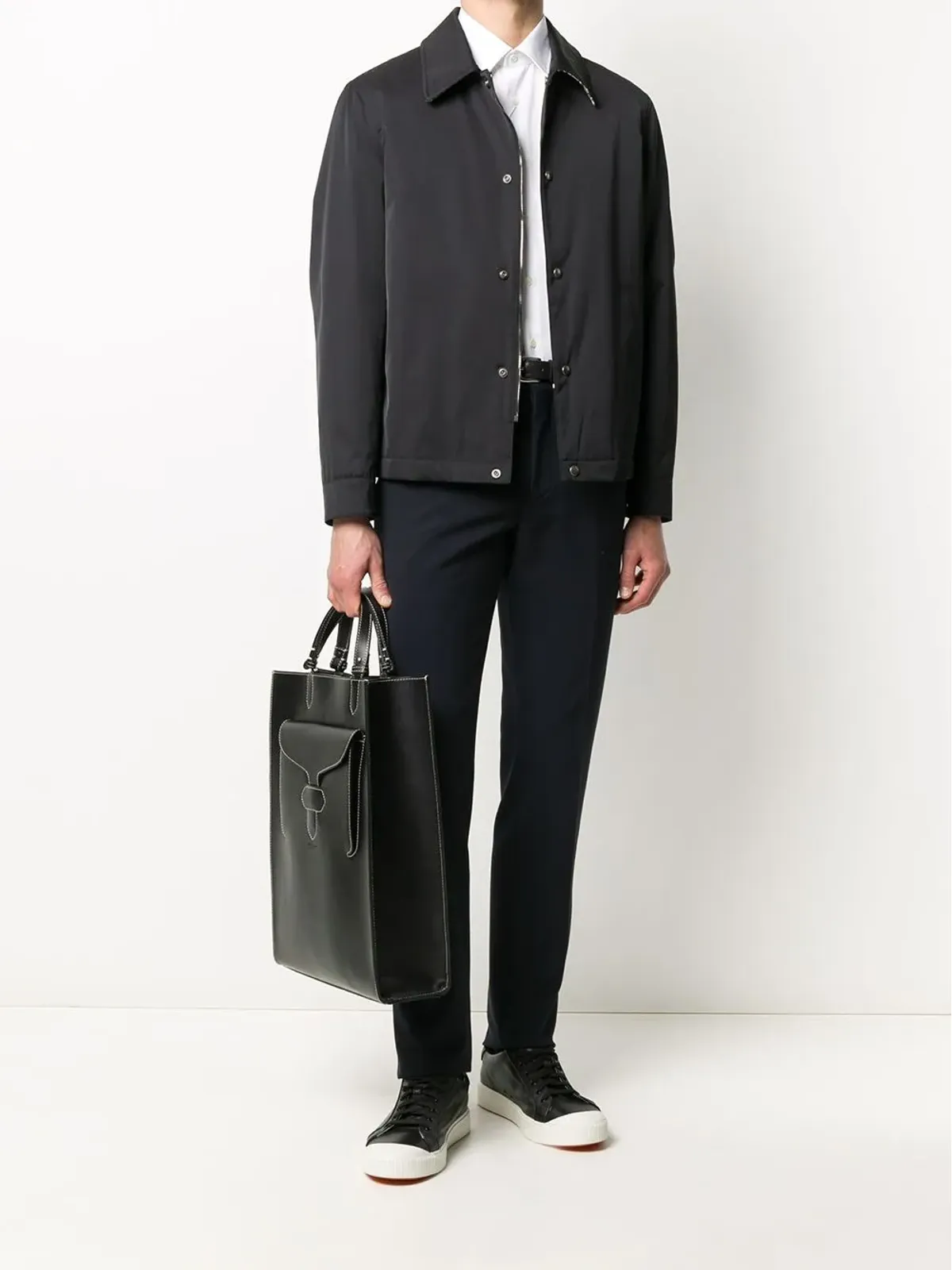 Ferragamo コントラストカラー襟付きジャケット - 画像2