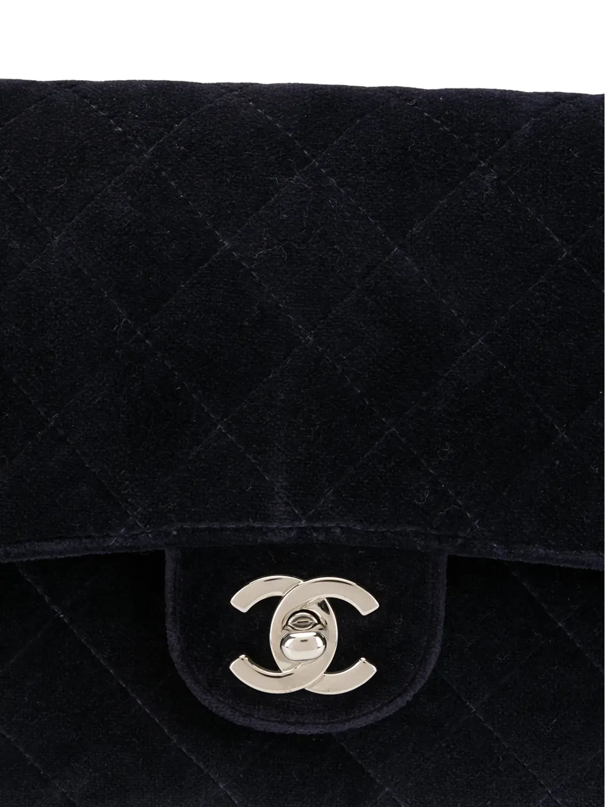 CHANEL ビンテージ 1997年 CC ダイヤモンドキルト バックパック パープル - 画像4