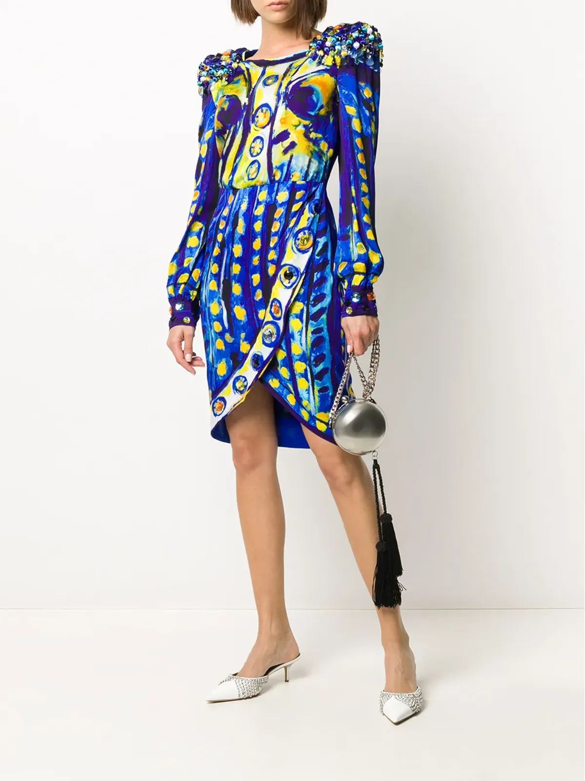 Moschino Matador print dress - Blue - 画像2