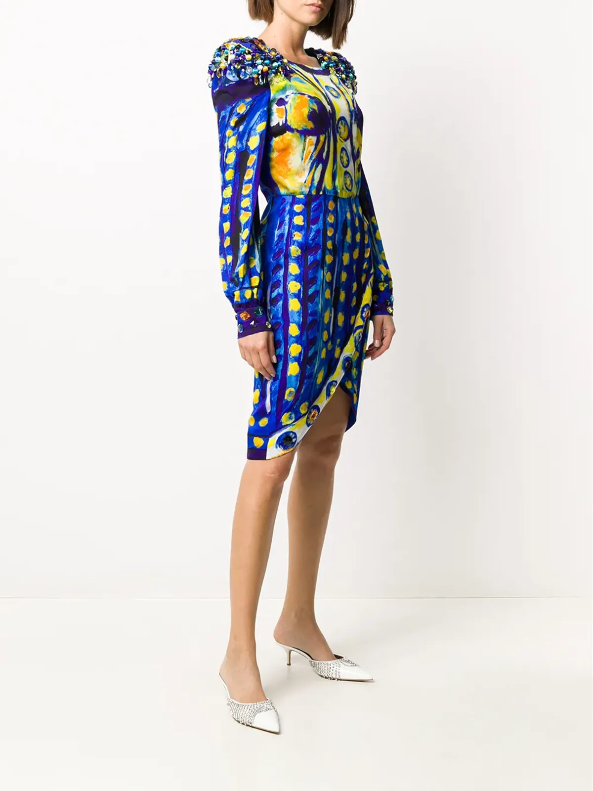 Moschino Matador print dress - Blue - 画像3