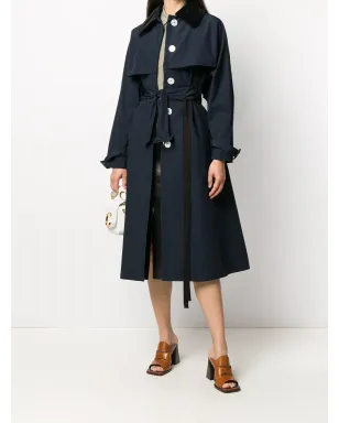 Prada シングルブレストベルト付きトレンチコート - サムネイル2
