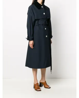 Prada シングルブレストベルト付きトレンチコート - サムネイル3