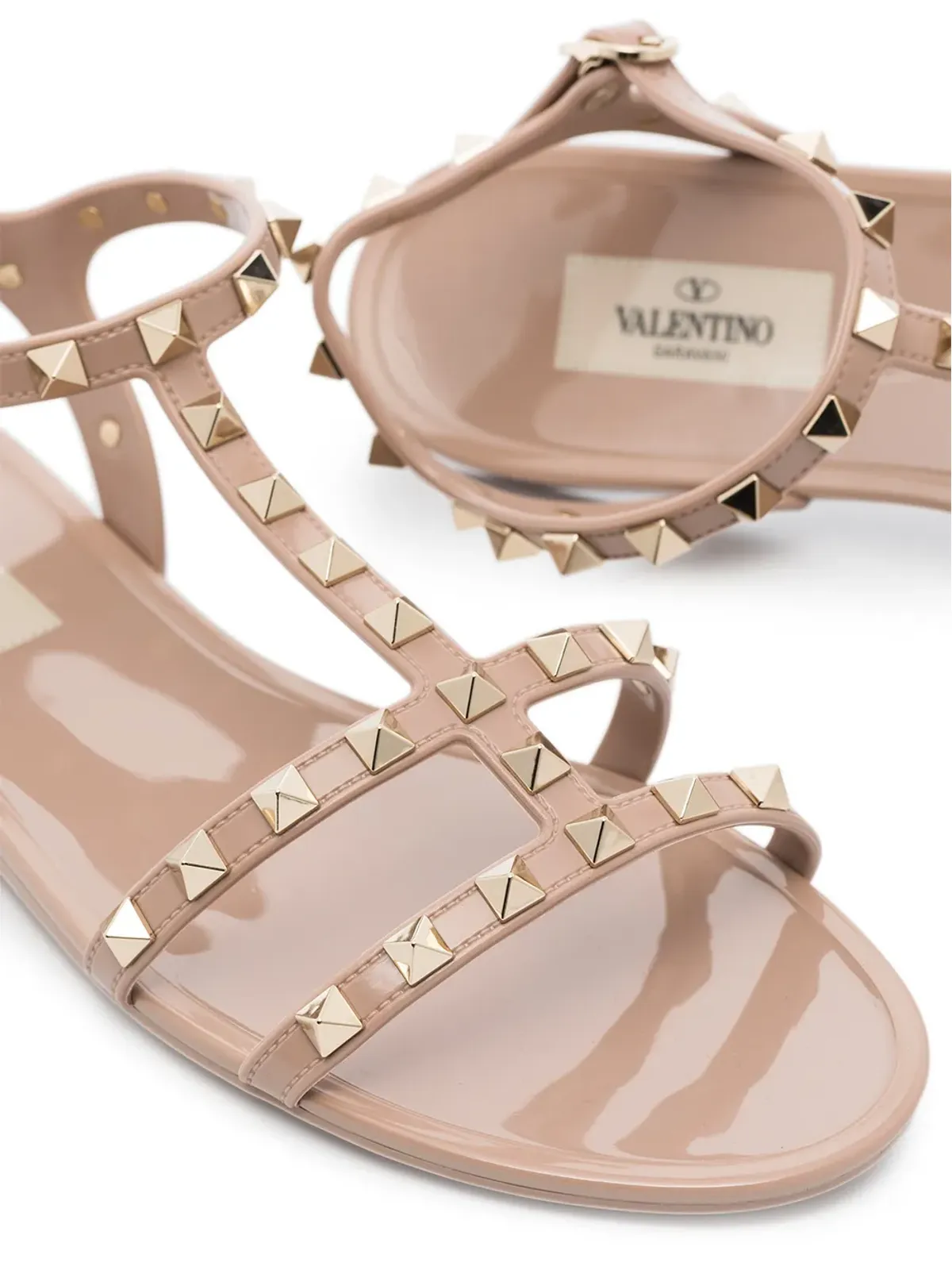 Valentino Garavani ロックスタッド アジャスタブルストラップ サンダル - 画像2