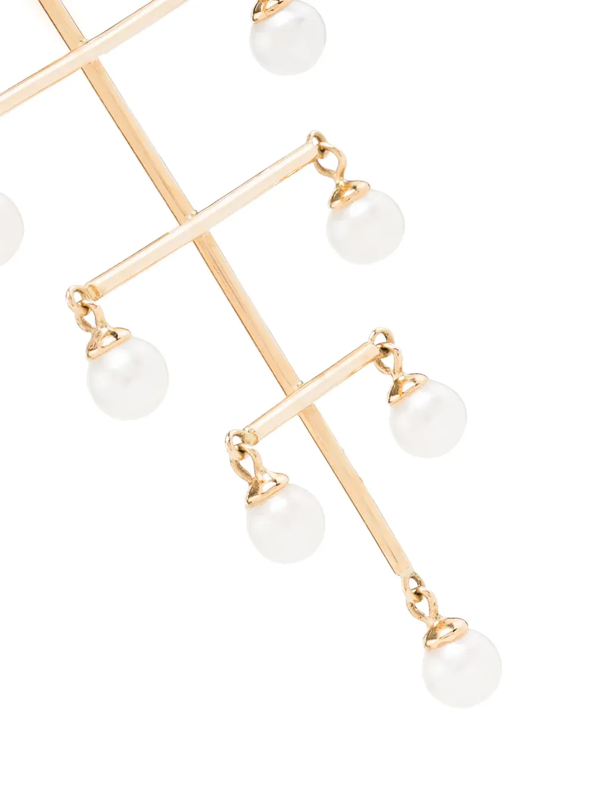 Persée 18K イエローゴールド パール ピアス - 画像3