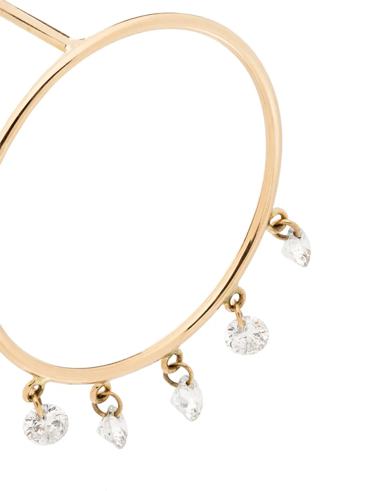 Persée 18K イエローゴールド ダイヤモンド フープピアス - 画像3