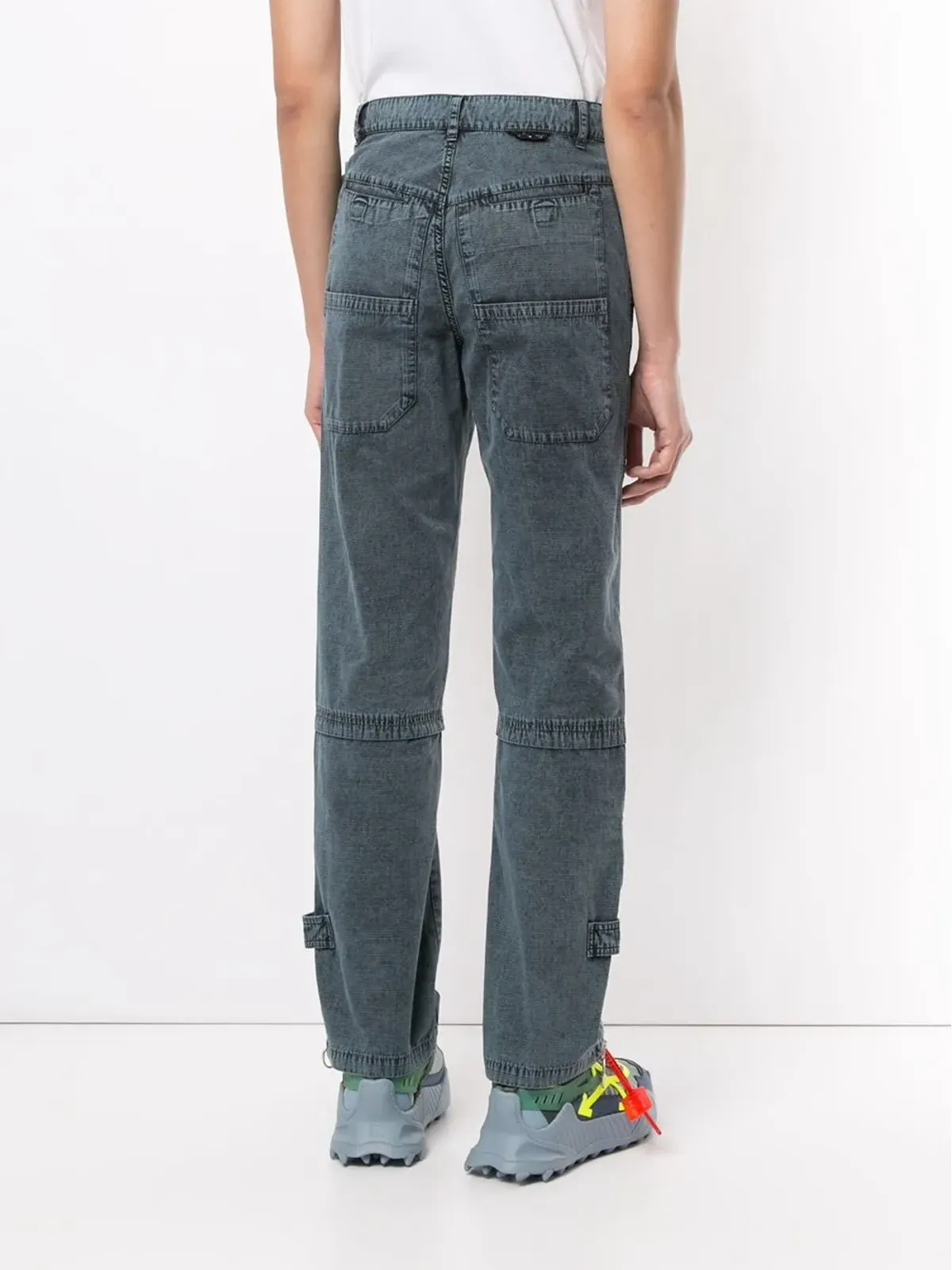 Off-White ジップディテール ストレートレッグパンツ - 画像4
